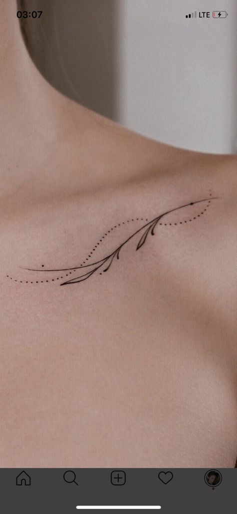 You Are Here Tattoo, Quote Tattoo With Design, Mini Collar Bone Tattoo, Herbalist Tattoo Ideas, Pretty Collar Bone Tattoos, Tattoo Clavicle Women, Tattoo Ideas Vertical, Collar Bone Tats, Girly Back Tattoo