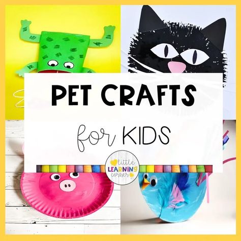 Fun and Easy pet crafts for kids of all ages. Pets at home, farm animals, zoo animals, and more. #craftsforkids #pets #animalcrafts Pet Crafts For Kids, Pets Crafts For Toddlers, Pet Crafts Preschool, Summer Pets, Camp Themes, Zoo Animal Crafts, Puppy Crafts, Pet Crafts, Pet Theme