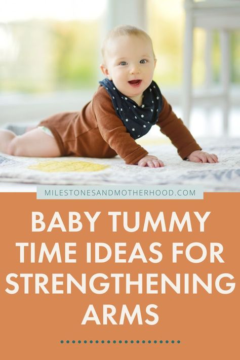 Setting up your baby's environment for success even from tummy time is so important. Check out my simple tummy time tip for toys during tummy time to help promote your baby to push up through their arms and strengthen all their muscles! Tummy Time By Age, Baby Tummy Time, Teaching Babies, Stomach Muscles, Tummy Workout, Baby Stage, Baby Mat, Arm Muscles, Do Baby