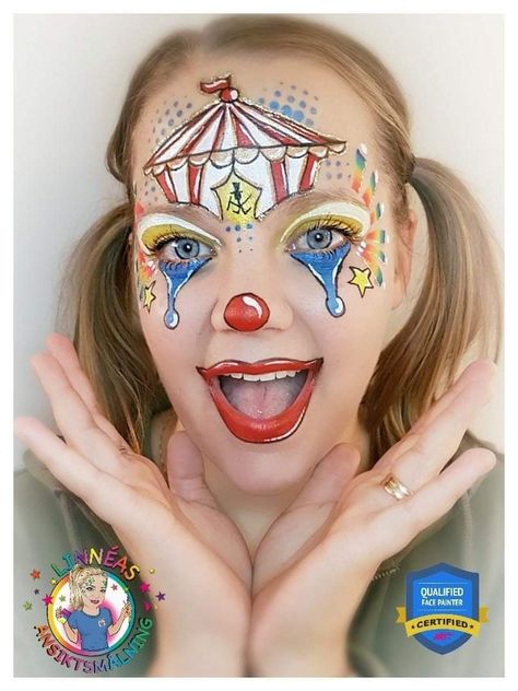 Circus Theme Face Painting, Circus Face Painting Ideas, Circus Face Paint, Paint Tattoo, Circus Carnival Party, Book Reading Journal, Carnival Themed Party, Face Paintings, Painting Tattoo