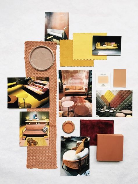 How to translate a color trend into a mood board- Eclectic Trends My Eye, My Diy, Mood Board Interior, Moodboard Inspiration, Sample Board, Material Board, Branding Mood Board, Material Palette, Concept Board