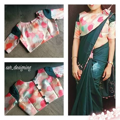 Latest New Patterns Blouse Designs High Neck, Blouse Designs For Simple Sarees, Blouse Designs Wedding, High Neck Blouse Designs, Blouse Designs For Silk Sarees, Blouse Designs Aari Work, Neck Blouse Designs, Long Blouse Designs, Blouse Designs High Neck