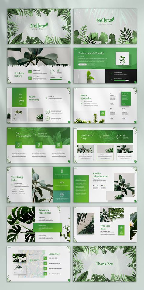 The best template for your natural presentation. We use fresh color with simple, clean and professional look. Suitable for your business presentation especially for environment, campaign, lookbook, branding, etc or personal use (Multipurpose) Nature Powerpoint Template, Nature Presentation Design, Sustainability Presentation, Powerpoint Presentation Design Templates, Environment Campaign, Campaign Presentation, Business Model Template, Presentation Example, Green Economy