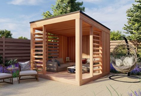 Wooden Gazebo Plans, Wooden Gazebo Kits, Round Gazebo, Oasis Design, Pool Cabanas, Modern Gazebo, Gazebo Plans, Cedar Roof, Wooden Gazebo