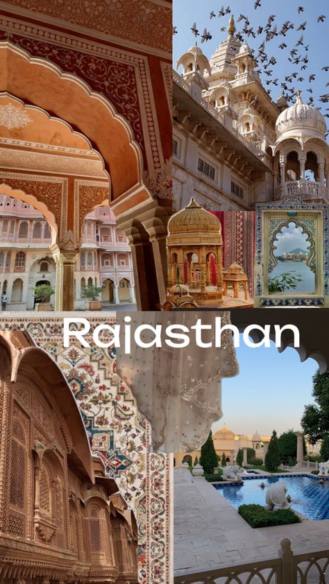 Rajasthan, India. Beautiful and aesthetically pleasing places in Rajasthan India. Dream like places. Countries Aesthetic, Rajasthan Aesthetic, Rajasthan Culture, Rajasthan Photography, Rajasthan Travel, India Aesthetic, India Travel Places, Famous Architecture, Holiday Travel Destinations