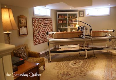 Quilting Rooms, Quilt Room Organization, Quilt Sewing Room, Project Room, Quilt Room, Sewing Room Inspiration, Sewing Spaces, Quilt Studio, Studio Spaces