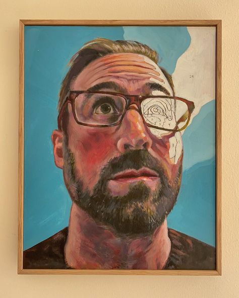 Troy Stuart on Instagram: “Reworked ‘painting by numbers’ and in oak frame #selfie #selfportrait #oilpainting #painting #art #artistsoninstagram #paintingbynumbers…” Troy Stuart, College Help, Paint By Number, Painting Art, Self Portrait, Oil Painting, Frame, On Instagram, Quick Saves