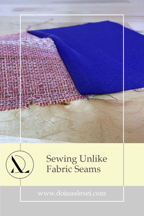 Sewing With Woven Fabric, Apparel Sewing, Sew Your Own Clothes, Sewing Seams, Garment Sewing, Sewing Things, Fabric Combinations, Handwoven Fabric, Plain Fabric