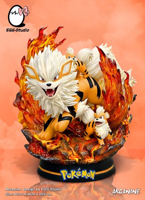 Pokemon Arcanine, Pokemon Figurine, Pokemon Figurines, Pokemon World, Pokemon Rpg, Best Christmas Toys, Figurine Display, Pokemon Tattoo, Pokémon Stuff