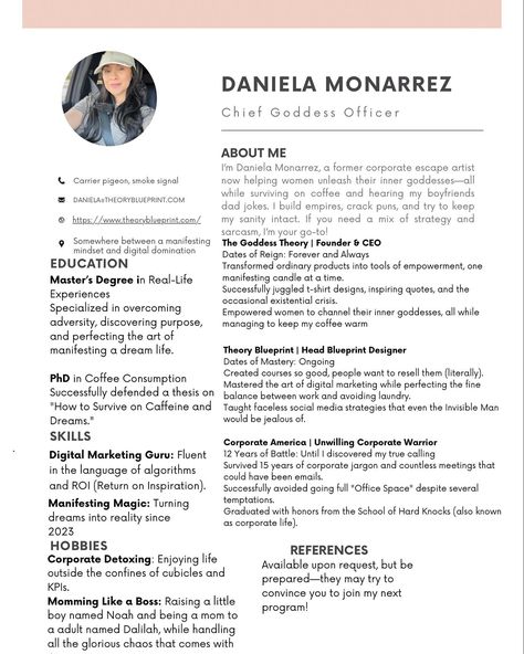 🌟 Hey IG Fam! 🌟 I’m super excited to connect with more amazing people here, so I thought I’d share a little bit about me in a fun and quirky way. I’ve put together a short, playful resume that gives you a glimpse into my journey and what I’m all about. Check it out, and let’s connect—I’d love to get to know you and see how we can support and empower each other! 💪✨ #EntrepreneurLife #WomenSupportingWomen #DigitalMarketing #ManifestYourDreams #GirlBoss #Networking #Empowerment #SmallBusiness... It Network, Women Helping Women, Amazing People, Super Excited, Dad Jokes, Women Supporting Women, Getting To Know You, About Me, Good People