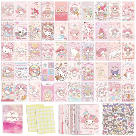 Sanrio All Characters, Sanrio Room Ideas, Aesthetic Pictures Pink, Sanrio Photocard, Melody Room, Anime Wall Collage, Cutecore Art, Build A Room, Room Bedroom Aesthetic