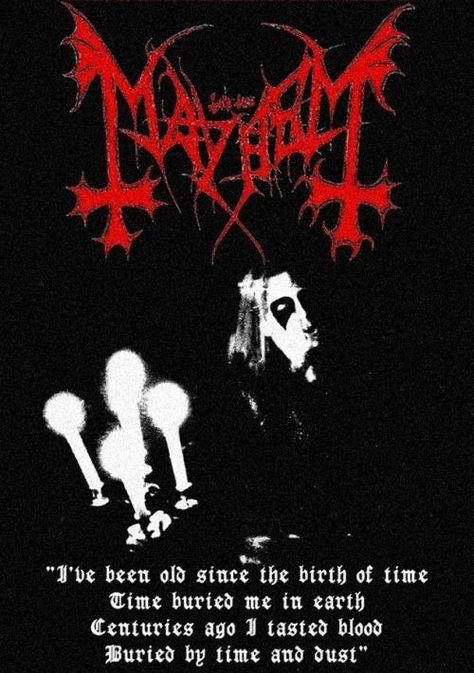 #mayhem #pelle Metal Artworks, Mayhem Black Metal, Mayhem Band, Corpse Paint, Black Metal Art, Chaos Lord, Trippy Designs, Aesthetic Lockscreens, Heavy Metal Art