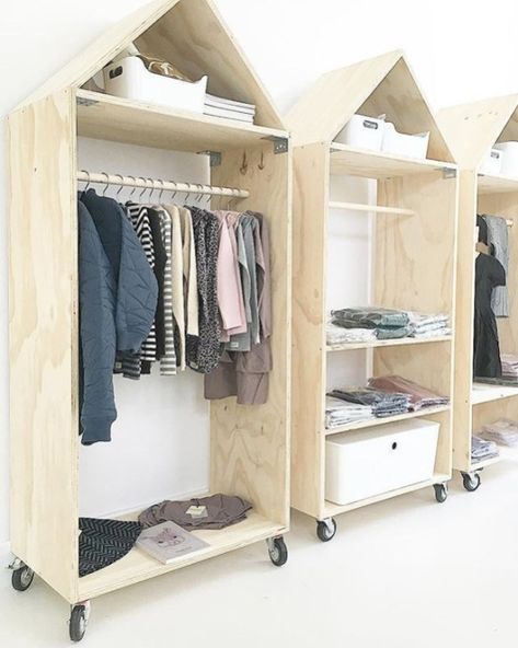 The best diy for wardrobe that you can try 28 Diy Fitted Wardrobes, Open Closet, Diy Wardrobe, Plywood Furniture, Wardrobe Closet, Closet Designs, Wardrobe Design, Wooden Shelves, 인테리어 디자인