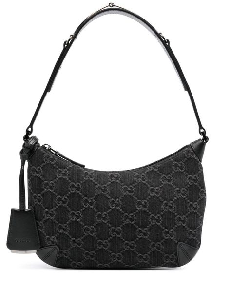 Find GUCCI Small Horsebit Shoulder Bag on Editorialist. Black and grey Signature GG Damier jacquard denim Leather trims Single shoulder strap with slim signature Horsebit detail Logo pendant Main compartment Internal slip pocket Internal logo patch Satin lining Zip top fastening Made in Italy Womens Designer Bags, Gucci Horsebit, Chanel 2, Gucci Shoulder Bag, Iconic Bags, Shoulder Bag Black, Van Cleef Arpels, Grey Denim, Gucci Black