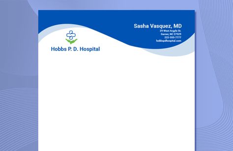 Professional Hospital Letterhead Template Letterpad Design, Letter Board Ideas, Letterhead Template Word, Official Letter, Letterhead Template, Letterhead, Board Ideas, Psd Free Download, Letter Board