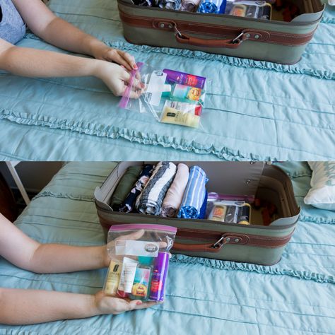 9 Packing Hacks That Will Save You Space - Six Clever Sisters Suitcase Packing Tips, Packing Hacks Clothes, Packing Hacks, Small Suitcase, Packing Clothes, Travel Savings, Suitcase Packing, Vacation Packing, Folding Clothes