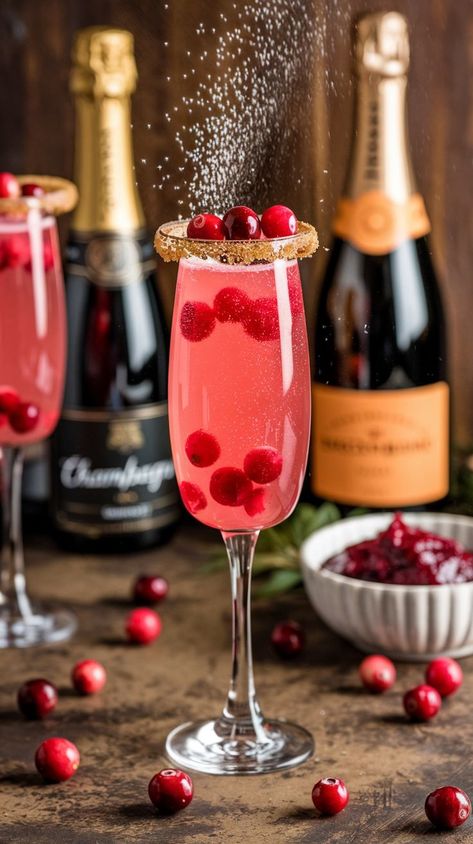 Enjoy Cranberry Bellinis Recipe as Part of Your New Year's Eve Foods Celebration Cranberry Bellini Recipe, Cranberry Bellini, Bellini Cocktail, Cozy Brunch, Bellini Recipe, Champagne Punch, New Years Eve Food, Cranberry Cocktail, Peach Schnapps