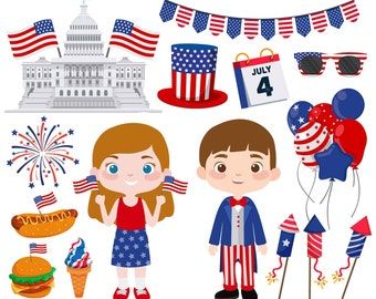 July Clipart, 4th Of July Clipart, Around The World Theme, Preschool Colors, Sorting Games, July Outfits, Social Emotional Development, Kids Around The World, Flag Day