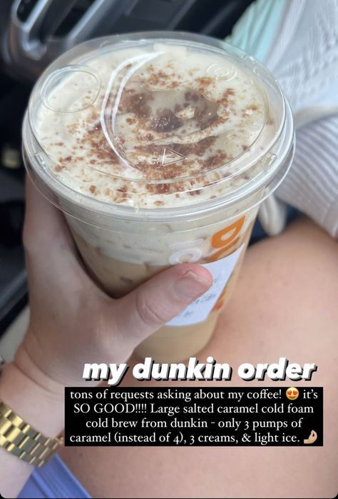 Dunkin Coffee Recipe, What To Get From Dunkin, Dunkin Order Ideas, Dunkin Espresso Drinks, Dunkin Coffee Drinks, Dunkin Cold Brew Order Ideas, Sweet Dunkin Drink Orders, Best Dunkin Drinks, Coffee Orders Dunkin