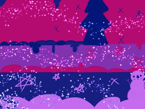 Bi Christmas Wallpaper, Bisexual Christmas Wallpaper, Christmas Pride Flags, Lgbtqia Flags, Bi Stuff, Lgbt Wallpaper, Lgbt Quotes, Pride Stuff, Bi Flag