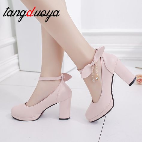 female shoe heels women's shoes heel Lolita shoes bow thick crust Pink COS female student shoes tide med heels japanese shoes-in Women's Pumps from Shoes on Aliexpress.com | Alibaba Group Elegant Pink Court Shoes With 4-inch Heel, Feminine Pink Court Shoes With 4-inch Heel, Feminine Pink Platform Heels, Harajuku Style Pink Party Heels, Wedding Shoes Women, Pink Harajuku Heels For Party, Japanese Shoes, Shoe Heels, Shoes Party