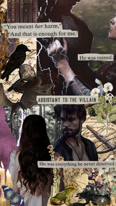 Assistant to the Villain by Hannah Nicole Maehrer book aesthetics #assistanttothevillain #booksaesthetic #romantasy #bookvibe #vibes #fantasy #fairytale #books #booktok #bookshuffles #booksaesthetic Fairytale Books, Romcom Books, Literary Characters, Winter Books, Book Aesthetics, Reading Stories, Book Dragon, I Love Reading, Fantasy Romance