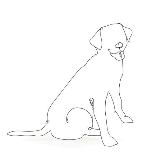 Lab Head Outline Tattoo, Comic Dog Drawing, Lab Line Tattoo, Lab Line Drawing, Lab Tattoo Outline, Lab Silhouette Tattoo, Fine Line Labrador Tattoo, Labrador Line Drawing, Lab Line Art