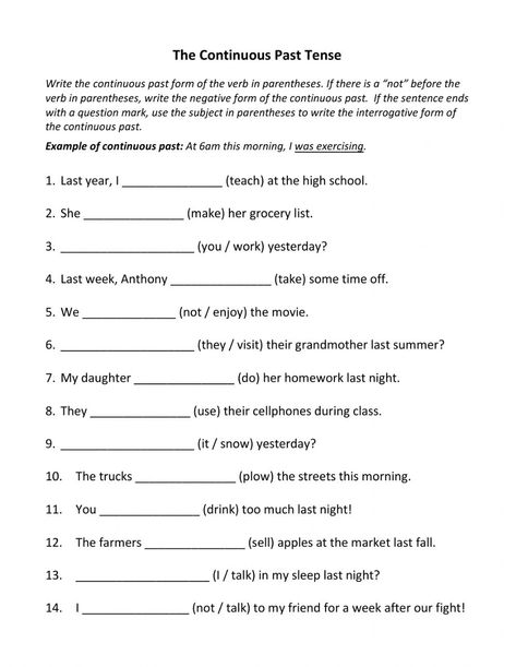 Past Progressive Worksheets, Past Progressive Tense, Hindi Paragraph, Past Progressive, Tense Worksheet, Progressive Verbs, Articles Worksheet, Character Trait Worksheets, Past Continuous