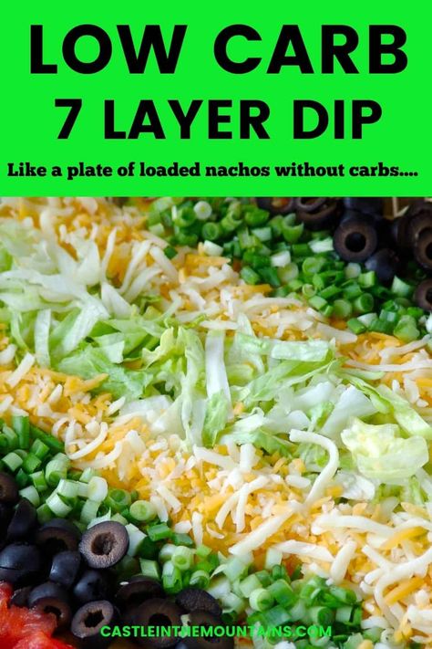 Keto Bean Dip, Blt Dip Recipe, Layer Dip Recipe, Keto Dips, 7 Layer Dip Recipe, Grain Free Snacks, Blt Dip, Layered Dip Recipes, 7 Layer Dip