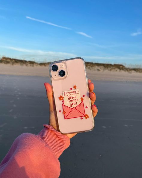 ALSO dropping on Friday August 2nd… new phone cases !!! Once again, these have been suchhh a work in progress, and I am beyond excited to launch them 🥹🫶🏼💖🌺 There will be a white case option, a pink case option, and a clear case!! The white + pink cases have the same hand drawn design (the cute little “stamps” with doodles & words about Jesus!), while the clear case has our “Reminder: Jesus Loves You” design on it 💌 These will fit most iPhones and a few Samsung options! I’ll give more info... Christian Phone Case Aesthetic, Aesthetic Christian Phone Cases, Bible Phone Cases, Jesus Phone Cases, Christian Iphone Cases, Doctor Halloween, Christian Phone Case, Bday List, Romanticising Life