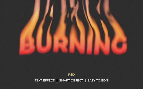 Fire Text Effect, Flames Graphic Design, Burn Typography, Fire Typography Design, Text Masking, Flame Font, Melting Text, Fire Typography, Flame Aesthetic