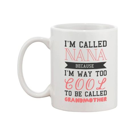 Cool To Be Called Grandmother Funny Mug Nana Cup Christmas Gift for Grandma, White (Ceramic, Textured) Grandpa To Be, Funny Christmas Presents, Diy Gifts For Dad, Diy Gifts For Mom, Cheap Christmas Gifts, Christmas Gifts For Grandma, Duluth Mn, Funny Christmas Gifts, Family Christmas Gifts