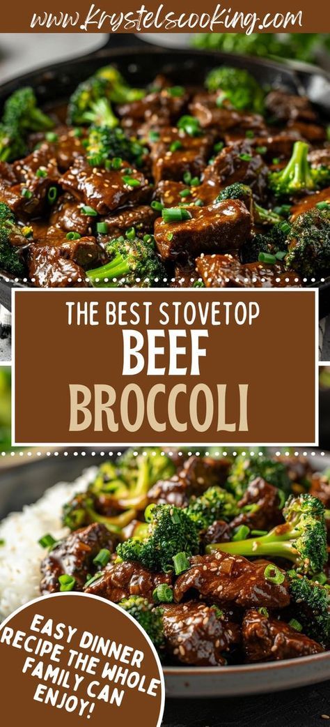 This Healthy Stovetop Beef and Broccoli recipe is an easy pan dinner idea that’s perfect for busy weeknights! Clean Beef And Broccoli, Dutch Oven Beef And Broccoli, Beef And Broccoli With Flank Steak, Pf Chang Beef And Broccoli, The Best Beef And Broccoli, Simple Beef And Broccoli Easy Recipe, Brócoli Beef Recipe, Recipe With Beef Tips, Brócoli Beef