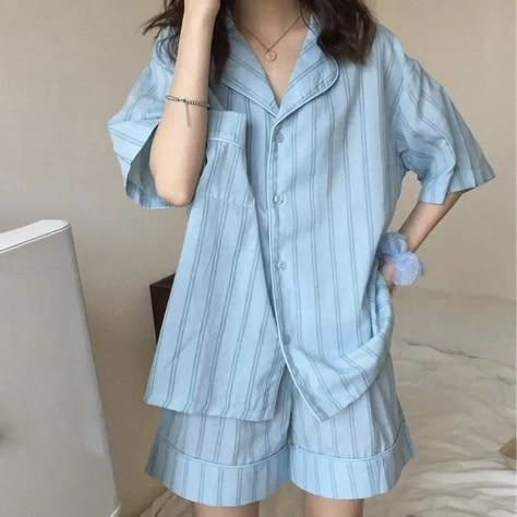 Pijamas Women, Summer Pajama Set, Pajama Fashion, Pajama Outfits, Cute Pajama Sets, Cute Sleepwear, Harajuku Outfits, Cute Pajamas, Dr Closet