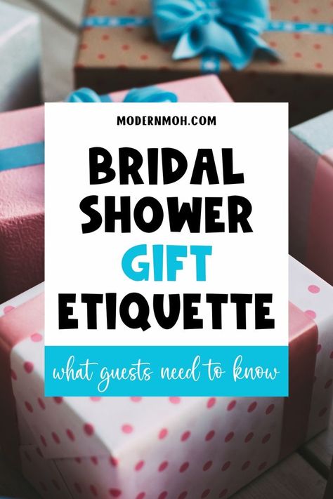 Understanding bridal shower gift etiquette is essential for guests. Learn what you need to know about choosing the perfect gift for bridal shower party, how much to spend, and navigating the registry. Get answers to all your bridal shower gift questions in our guide! | Bridal Shower Gifts Bridal Shower Hostess Gifts From Bride, Gifts For Bridal Shower Games, Cheap Bridal Shower Gifts, Bridal Shower Gifts For Guests, Bridal Shower Gift List, Thoughtful Bridal Shower Gifts, Gift Questions, Bridal Shower Registry, Creative Bridal Shower Gifts