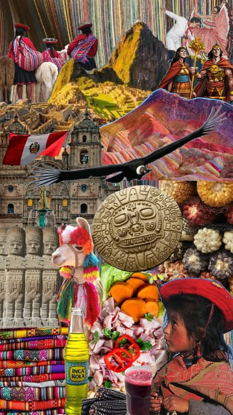 peruvian culture Bolivian Culture Aesthetic, Peruvian Aesthetic, Peru Aesthetic, Peru Poster, Peruvian Design, Peru Art, Peruvian Flag, Peruvian Culture, Peru Culture