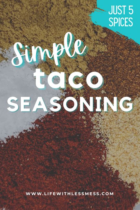 Easy Taco Seasoning Recipe, Taco Seasoning Easy, Diy Taco Seasoning, Cheesy Enchiladas, Homemade Taco Seasoning Recipe, Taco Mix, Healthy Dinner Recipes For Family, Recipes Healthy Dinner, Taco Seasoning Recipe