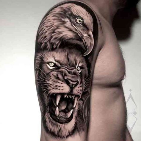 Eagle Forearm Tattoo, Avicii Tattoo, Lion And Eagle, Owl Tattoo Meaning, Tattoo Planet, Alex Tattoo, Left Arm Tattoos, Lion Tattoo Sleeves, Band Tattoo Designs