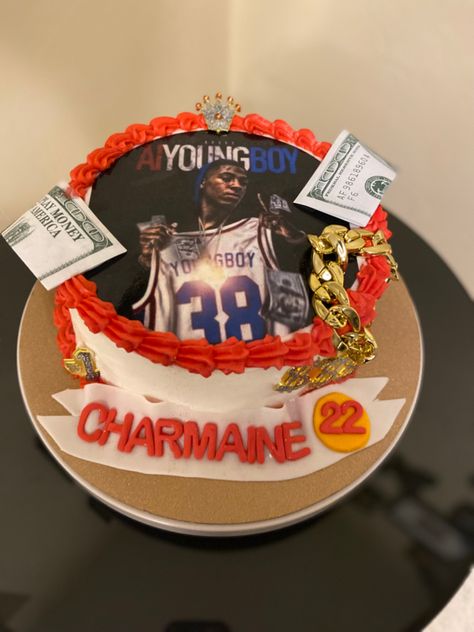 Nba Youngboy Cake, Nba Youngboy, Neymar, Nba, Cake Decorating, Birthday Cake, Cake, Birthday, Quick Saves