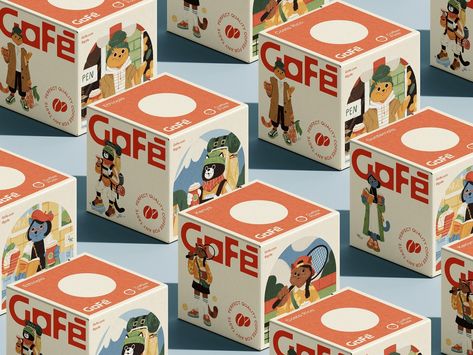 Case Study: Gofe. Packaging and Marketing Design for Coffee Brand Coffee Pods Packaging, Kids Package Design, Coffee Poster Design, Web Design Examples, Identity Design Inspiration, Coffee Brand, Marketing Graphics, Logo Design Process, Graphic Design Packaging