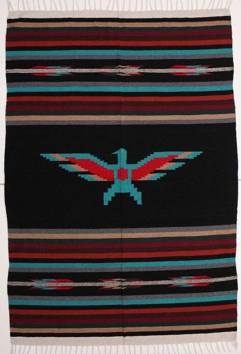 Modern Goth Decor, Native Rugs, Native Blanket, Southwestern Quilts, Native American Blanket, Southwestern Blankets, Hawk Logo, Navajo Blanket, Blanket Rug