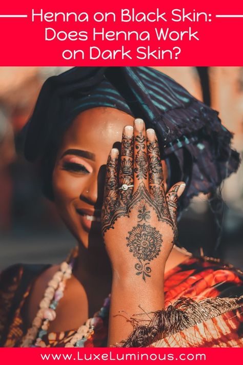 Brown Henna On Dark Skin, Henna For Dark Skin, Henna Designs Dark Skin, Henna Designs On Dark Skin, Henna Dark Skin, Henna Tattoo Designs Black Women, African Henna Designs, Nigerian Henna, Henna Tattoo Meanings