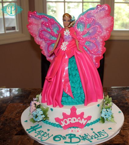 Custom Birthday Cake. Barbie Butterfly Princess cake.   Palermo's Bakery creates custom cakes, wedding cakes, birthday cakes, graduation cakes, cake pops, cupcakes, cookies, custom dessert tables and serves the New Jersey/New York Area Barbie Fairy Cake, Poker Cake, Barbie Doll Cake, Fairy Birthday Cake, Elsa Birthday Party, Party Sleepover, Barbie Fairy, Barbie Doll Cakes, Barbie Fairytopia