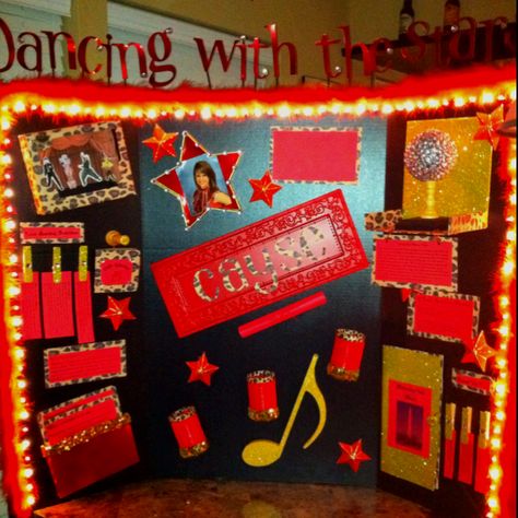 This is a board that my daughter made for drill team tryouts! Dance Team Decorations, Social Officer Tryout Board Drill Team, Drill Team Themes For The Year, Social Officer Tryout Board, Latin Dancing Quotes, Tri Fold Poster, Team Crafts, Dance Team Gifts, Team Theme