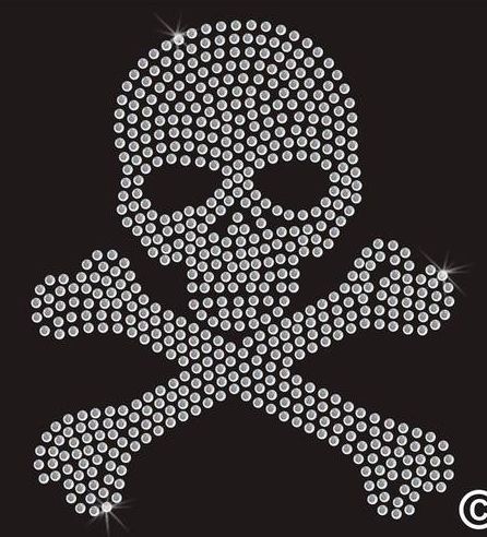 skull Bedazzle Patterns, Rhinestone Designs Pattern, Rhinestone Heat Transfer, Rhinestone Skull, Ghost Photography, Skull Crossbones, Diy Tops, Rock Painting Patterns, Diy Rhinestone