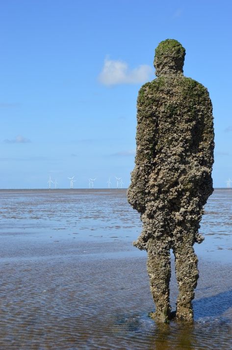 Antony Gormley Another Place, Antony Gormley Sculptures, Crosby Beach, Antony Gormley, Henry Moore, Gcse Art, A Level Art, Sculpture Installation, Figurative Sculpture