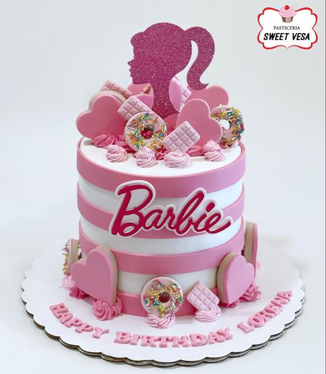 Barbie birthday girl cake Barbie Cake 7th Birthday, Barbie Cake 4th Birthday, Birthday Cake Barbie Theme, Barbie Cake 5th Birthday, Birthday Cake 5th Girl, 6th Birthday Girl Cake, Black Barbie Birthday Cake, Birthday Cake 7th Girl, 8 Year Birthday Cake