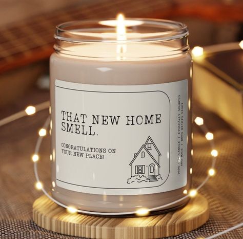 New Home Gift Candle, New Home Smell, Gift Candle for Friend, Client Moving, Scented Soy Candle, 9oz #newhome #housewarming #housewarminggift #homesweethome #realestategift #firsttimehomeowner. Find out more here 👉 https://whispers-in-the-wind.com/unique-thoughtful-gifts-for-new-homes/?gift Real Estate Candle Gift, Realtor Candles, Real Estate Agent Gifts For Clients, Real Estate Stickers, Real Estate Closing Gifts For Buyers, Realtor Candle, Closing Gifts For Sellers, Real Estate Gifts For Clients, House Closing Gifts