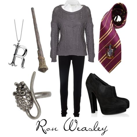 "Ron Weasley" by character-inspired-style on Polyvore Characters Inspired Outfits, Fashionista Outfits, Character Clothes, Everyday Cosplay, Harry Potter Style, Character Inspired Outfits, Fandom Fashion, Fandom Outfits, Ron Weasley