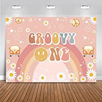 Groovy One Birthday, Groovy One, Two Groovy, Boho Party Decorations, Cake Smash Backdrop, Happy 10th Birthday, 1st Birthday Party Decorations, Stil Boho, 10th Birthday Parties